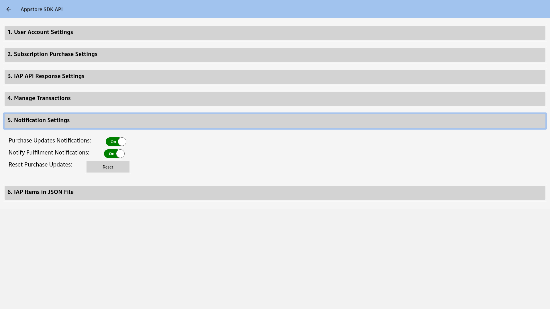 Notification Settings