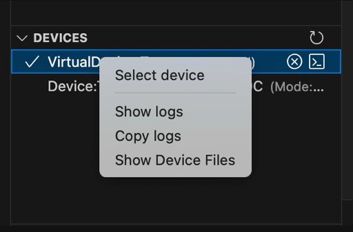 Screen shows where to connect or disconnect a device
